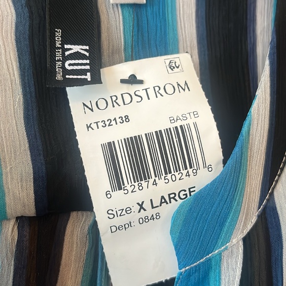 Kut From the Kloth sheer striped blouse - Picture 2 of 13